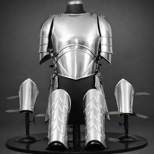 Lady Warrior Queen Half Armor: Renaissance LARP Cosplay, 18 Gauge