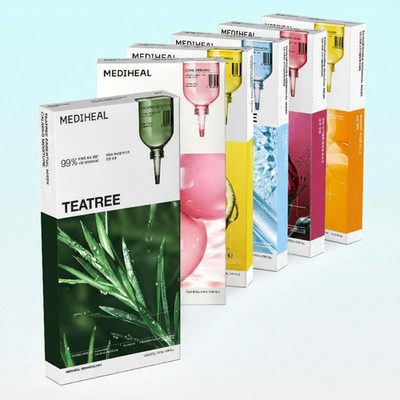 Mediheal Essential Mask Pack 60 Sheets ? 6 Types (Tea Tree, Collagen, Hyaluronic