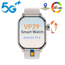 VP29 Smart Watch 5G 4G LTE Unlocked Android GPS WiFi 180° Rotating HDCamera