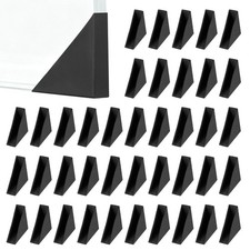 40Pcs 11x35mm Triangle Right Angle Plastic Glass Corner Protector, Black