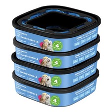 2 in 1 Genie Refill Bags for Dog Cat 4 Pack Total 112FT Lasts Up to 16 Month...