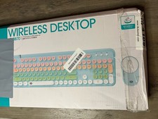 FD 2.4GHz Wireless Keyboard and Mouse Set with Switch Button Full-Size Keyboard