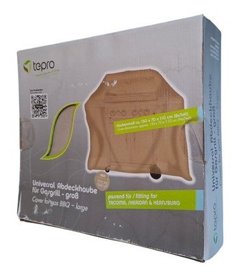 Tepro Universal Abdeckhaube für Gasgrill Beige 150 x 70 x 110 cm