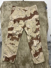 Vintage Military Pants Mens Large Regular Chocolate Chip Desert Storm Camo 90s