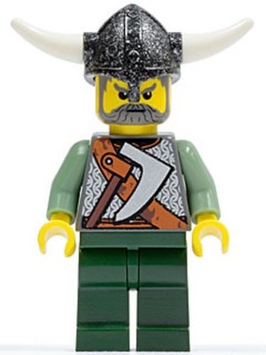 LEGO  Minifig vik012 - Viking Warrior 3a Minifigur Wikinger