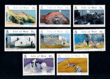 [72875] Isle of Man 2007 Art paintings Norman Sayle harbour Church  MNH