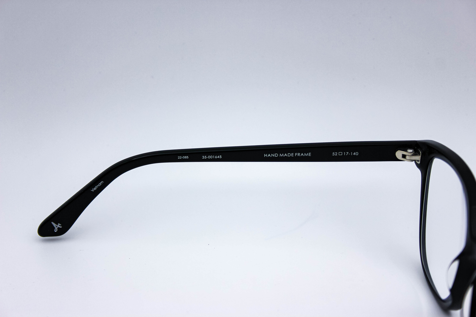 Amelia E Chardonnay Shiny Black Square Eyeglasses Frames 35-001645 52-17-140