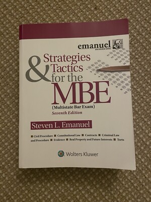 Strategies & Tactics for the MBE - By Steven Emanuel - Seventh Ed. 2020