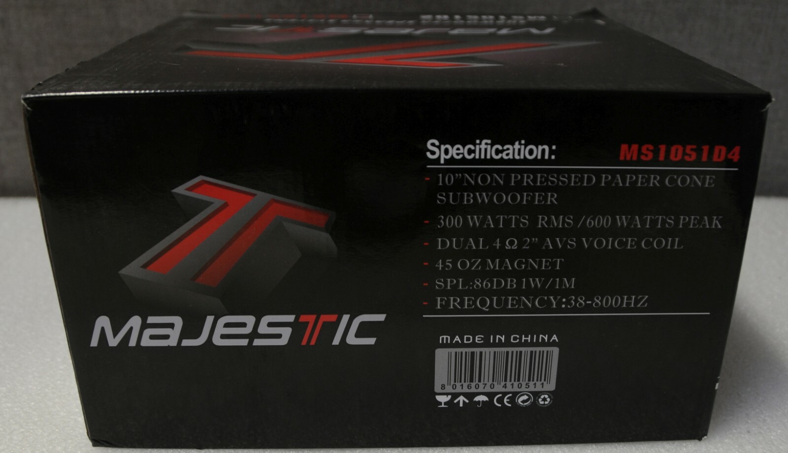 majestic 10 inch subwoofer