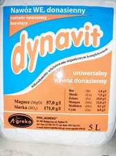 Barwiący nawóz donasienny Dynavit, do zaprawiania roślin. 