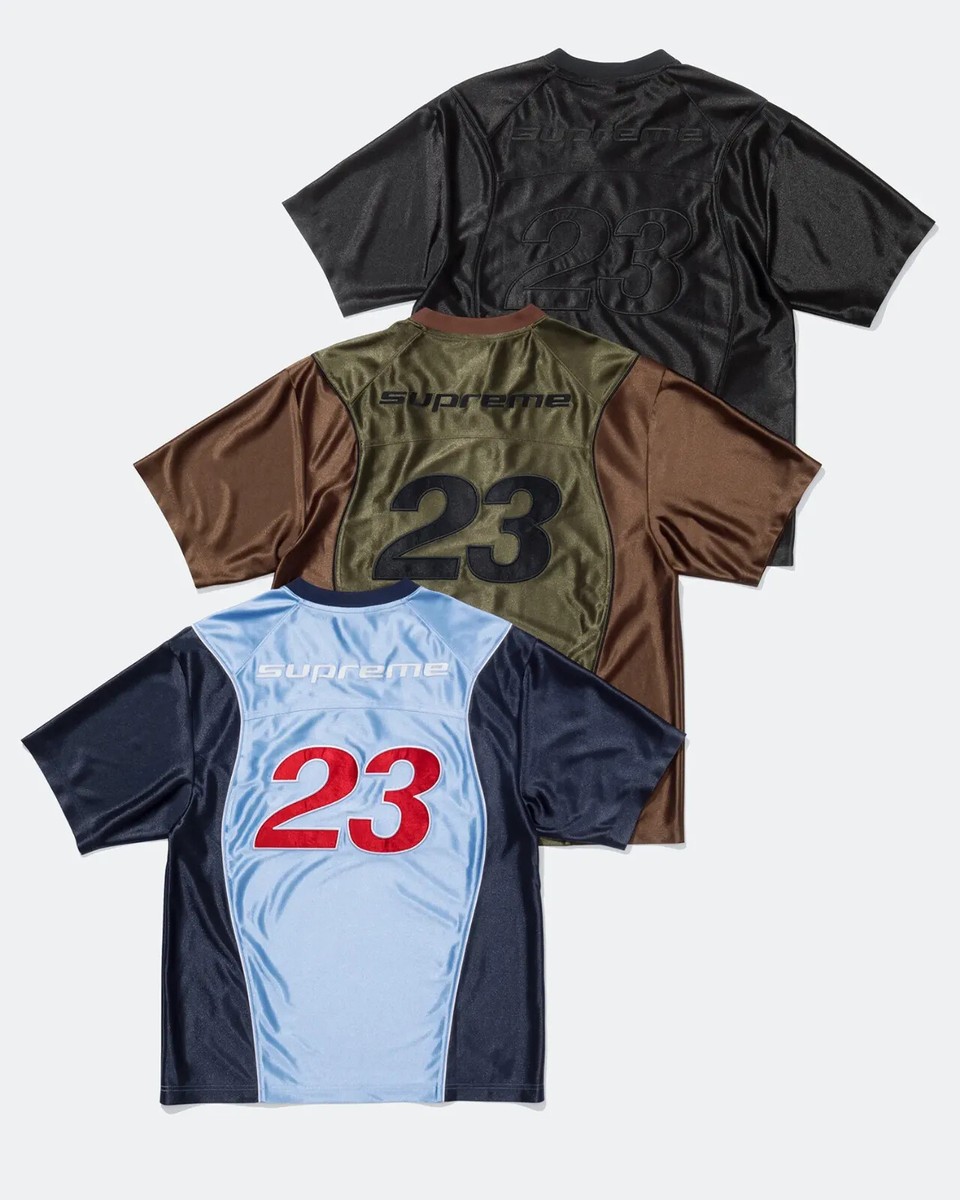 Supreme x Jordan Warm Up Jersey 3colors Black Brown Blue Supreme x Jordan Warm Up Jersey 3colors Black Brown Blue