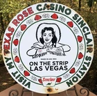 VINTAGE 1954 DATED TEXAS ROSE GASOLINE MOTOR OIL PORCELAIN GAS PUMP SIGN