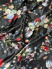 Authentic TOP Italian designer luxury fabric, made in Italy .Pure silk.Made in