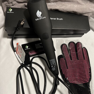 MiroPure 2-in-1 Ceramic Ionic Hair Straightener Brush *NEW IN BOX* MiroPure 2-In-1 Ionic Straightening Brush Model: S102  main image 2