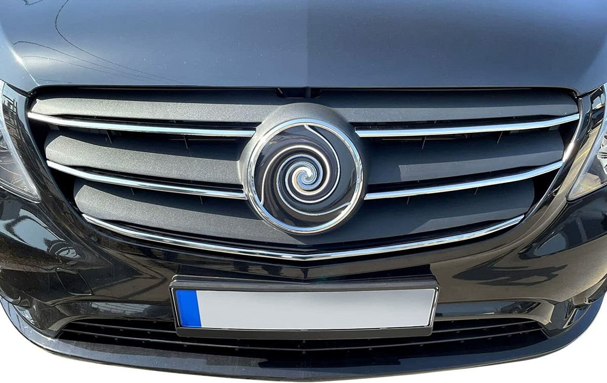 Finiture Cromate Per Finestrini Mercedes Vito W447 E Classe V - 8 Pezzi In Acciaio Inox, Per Porte Scorrevoli