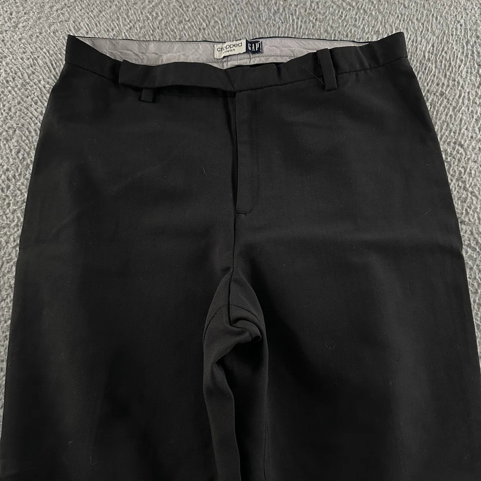 Gap Womens Pants Black Size 1 Cropped Dress Pant Stretch Polyester Wool Blend - Image 2 of 4