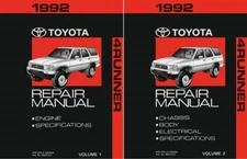 1992 Toyota 4-Runner Shop Service Repair Manual Book Engine Drivetrain OEM