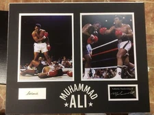 Muhammad Ali 16”x20” Custom Matted Cut Disply w/ One Hand Written Word Certified