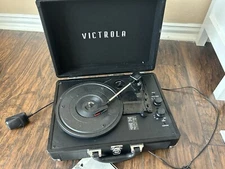Victrola Journey BT in and Out turntable Suitcase with needle & Cloth Bundle