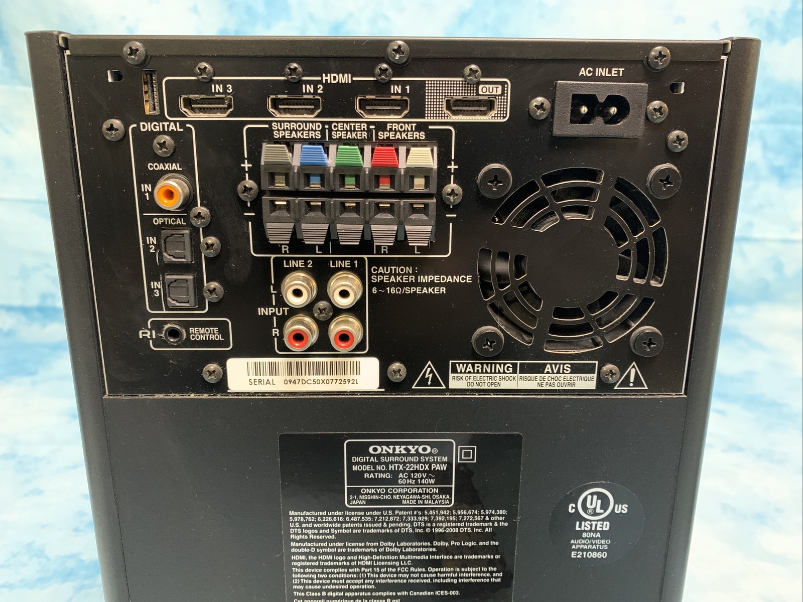 Onkyo HTX-22HDX HDMI ARC 2.1 Digital Surround Sound Cinema System