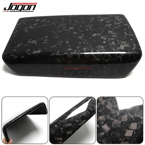 Forged Carbon Fiber For Tesla Model 3 17-22 Model Y 20 Armrest Box Panel Cover - Picture 5 of 9
