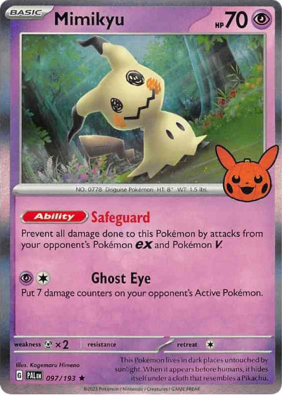 Mimikyu Pokémon TCG Cards for sale | eBay