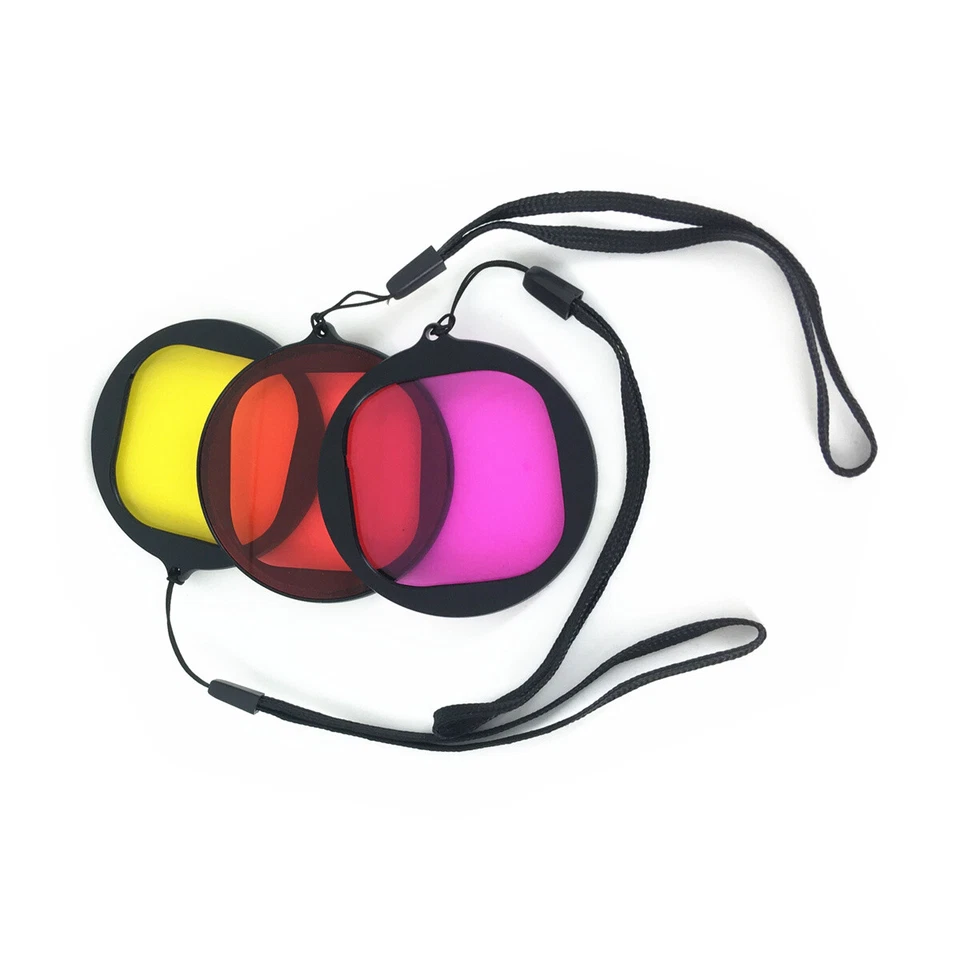 Magenta Yellow Red Lens Filter Kit for Original GoPro Hero 8 Underwater Case - Image 3 of 4