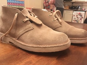 sand coloured desert boots