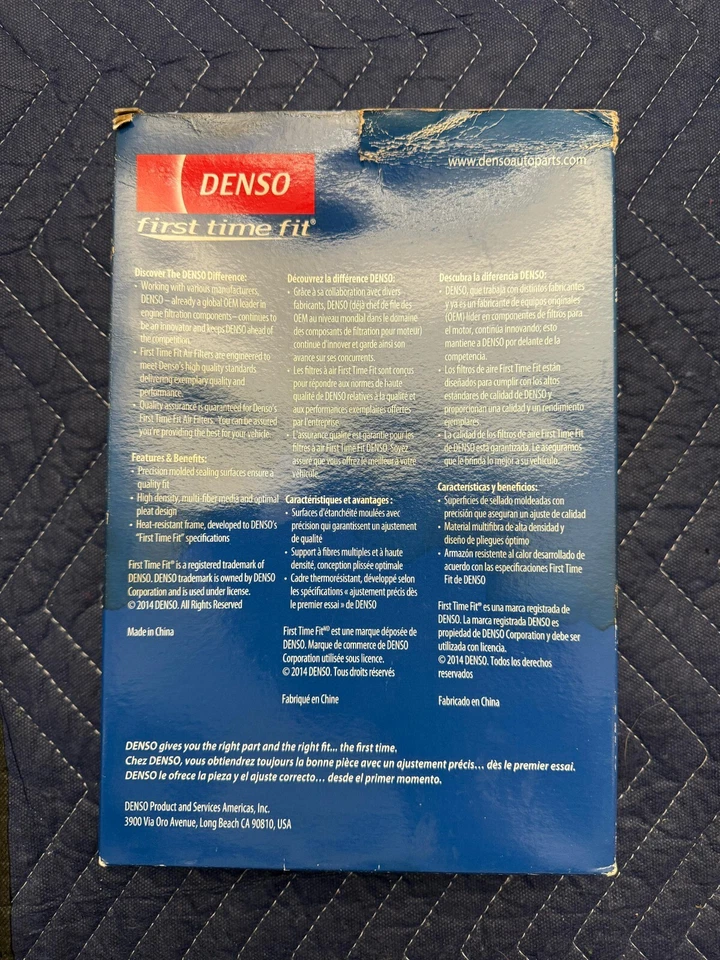 Filtro de aire DENSO 143-3112 para Mazda 3 2010-2013 2,5 L, Mazda 5 2006-2010 2,3 L Foto 2 de 4