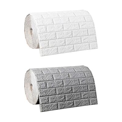 Wasserdichte Xpe Schaum Tapete 3D Aufkleber Faux Ziegel Panels für Schlafzimmer