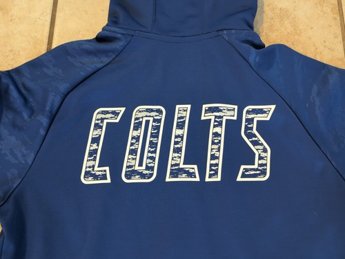 Fanatics Indianapolis Colts Blue Full Zip Up Jacket Hoodie NFL Men's Size Med - Picture 7 of 9