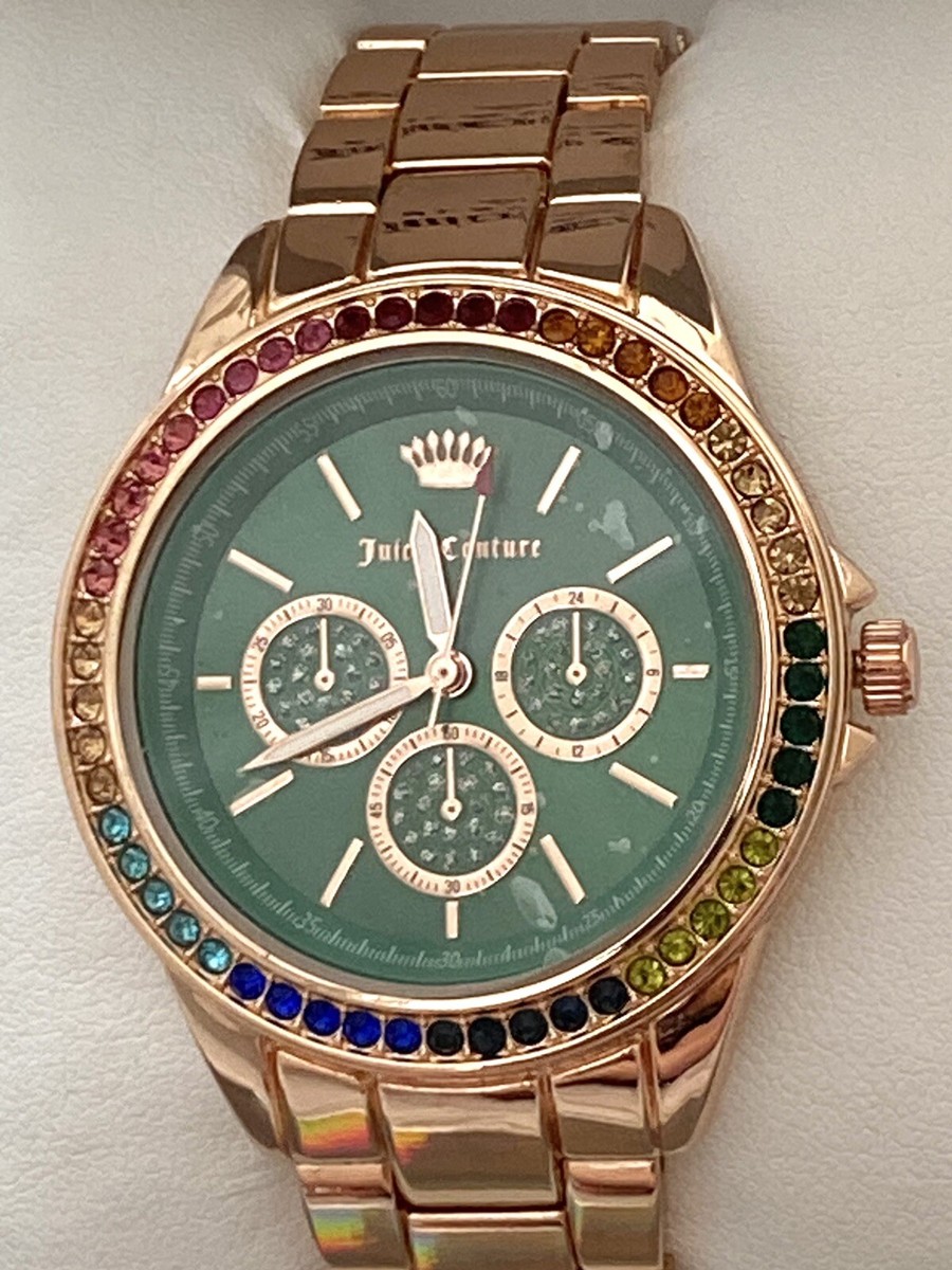 Juicy Couture Black Label Womens Rose Gold Watch Rainbow  display picture 3