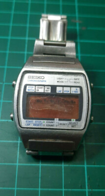 1977 ビンテージ SEIKO デジタル Rare Vintage 1977 Seiko A127-5020 Watch LCD Cronograph Spare Parts