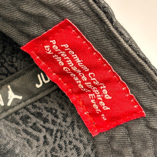 Air Jordan Jumpman Kids Youth Snapback Hat Gray Black Elephant Print Metal Logo - Picture 9 of 10