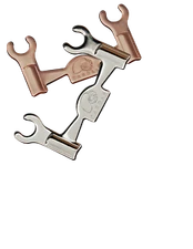 Cardas Audio CLJP R Bi-Wire Jumper plates Rhodium - Set of 4