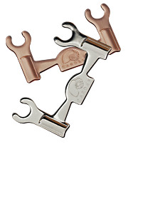 Cardas Audio CLJP R Bi-Wire Jumper plates Rhodium - Set of 4