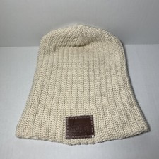 Love Your Melon Beanie Stocking Cap White/Cream In Color Made In USA Winter Hat