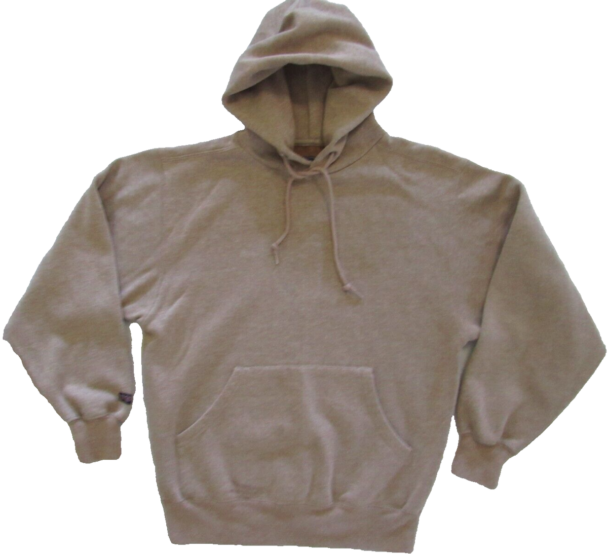 Vintage 90s Jansport Tan Blank Hoodie Sweatshirt S Pullover