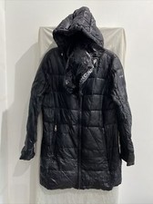 Andrew Marc New York Black Hooded Packable Down Coat Size M (ref 1)