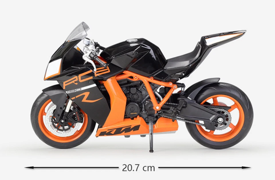 WELLY 1:10 KTM 1190 RC8 R Sports Racing Model Diecast Metal Motorcycle - Image 4 of 4
