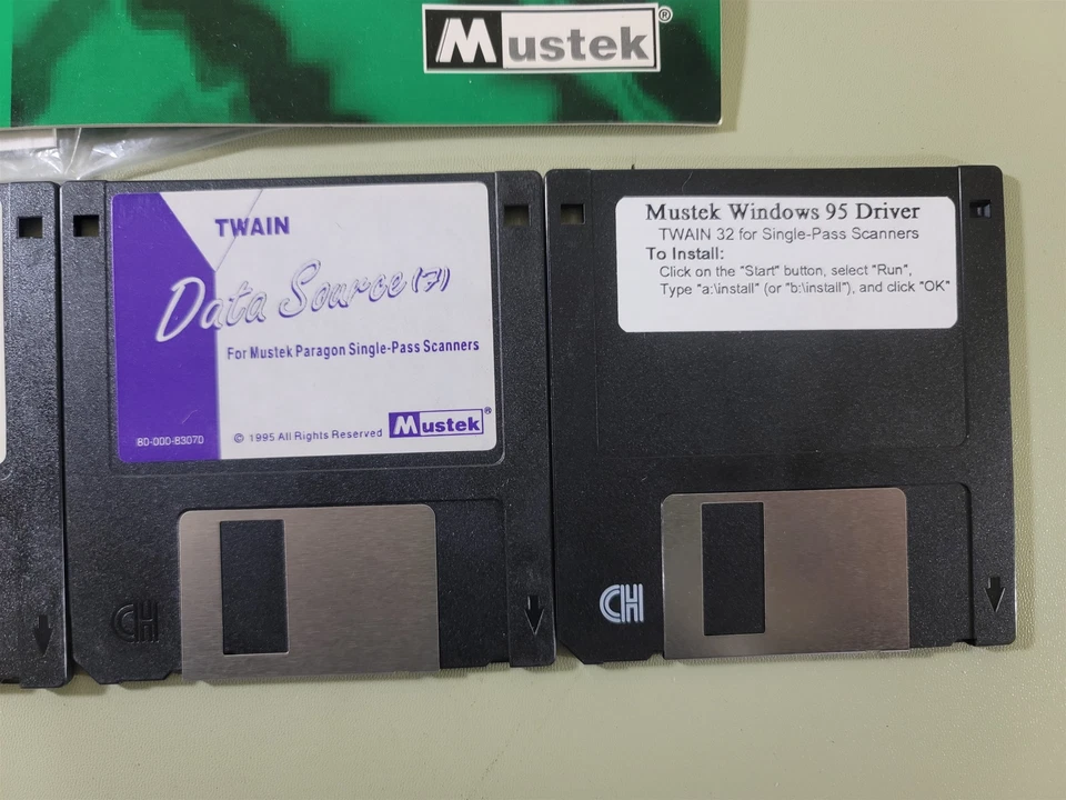 Mustek Single-Pass Flatbed Scanner Software Program Disks Media & User Manual - Image 4 of 4