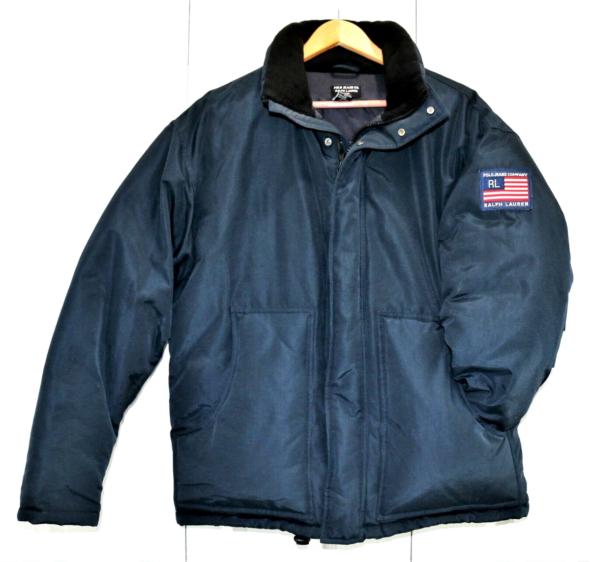 blue flag bubble coat