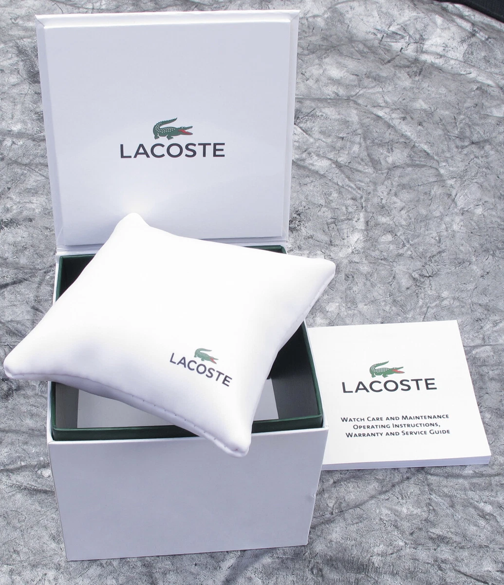 Original NEW Lacoste Empty Presentation Gift Watch Box Pillow