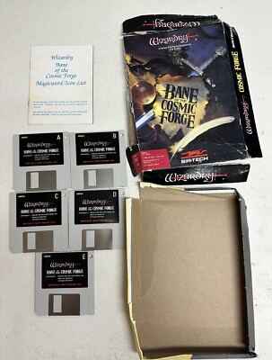Wizardry Bane of the Cosmic Forge For Amiga Video Game Computer System