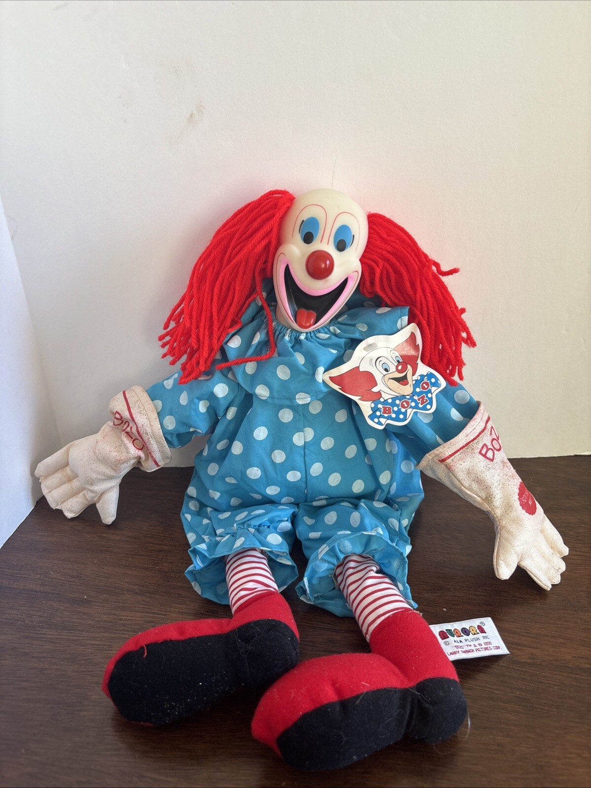 Talking Bozo The Clown Vintage 1999 Large 19" Aurora Larry H