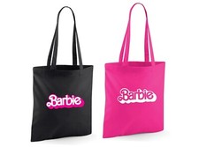 Barbie Shopping Tote Bag, tribute, 100% Cotton , long straps