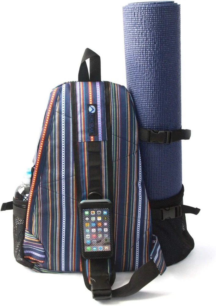 Yoga Mat Cross-Body Gym Sling Backpack - Mat Not Included