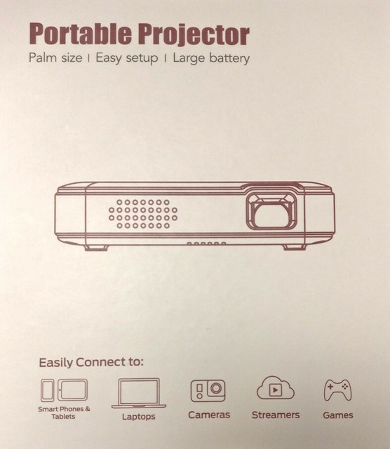 Kodak Luma 350 Portable Smart 1080p HD LED DLP Rechargeable Projector 