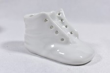 Made in Japan Vintage Porcelain Lace Up Baby Shoe Planter Shower Party