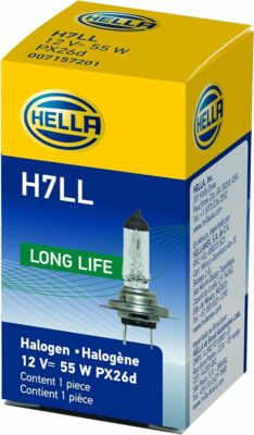 HELLA H7LL Long Life Bulb, 12V, 55W (1 Pack)